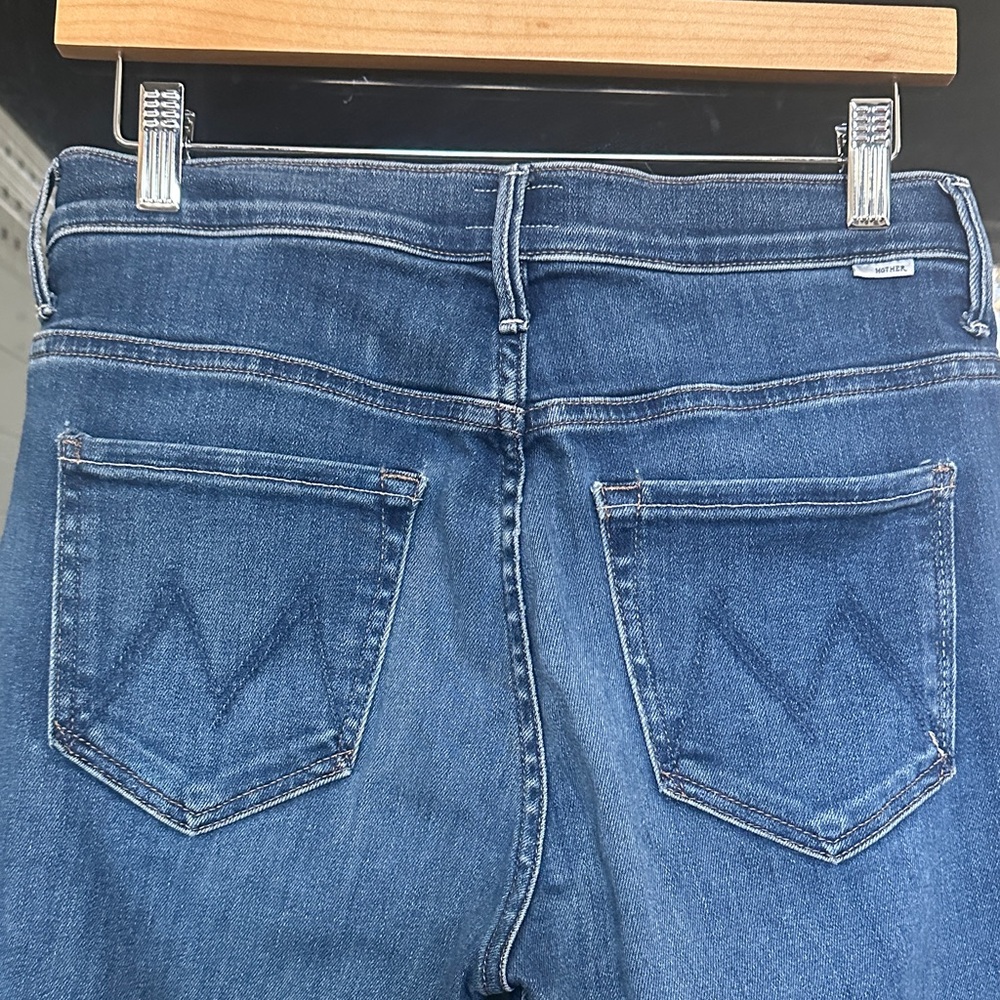 MOTHER Women’s cropped Jeans in Deep Blue